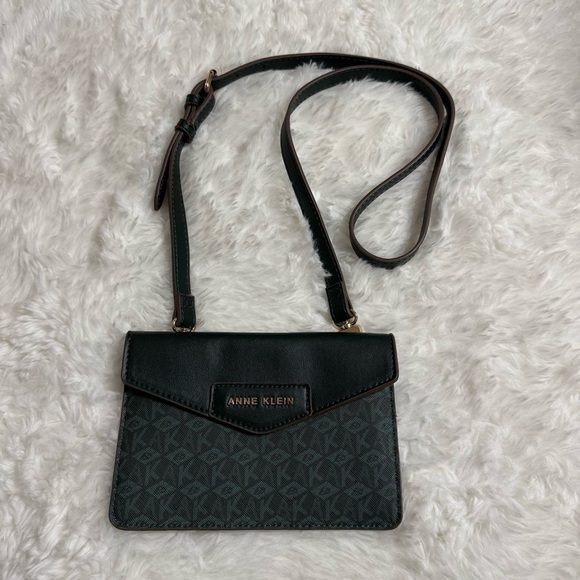 Anne Klein Handbags - Anne Klein Green Small Crossbody Purse